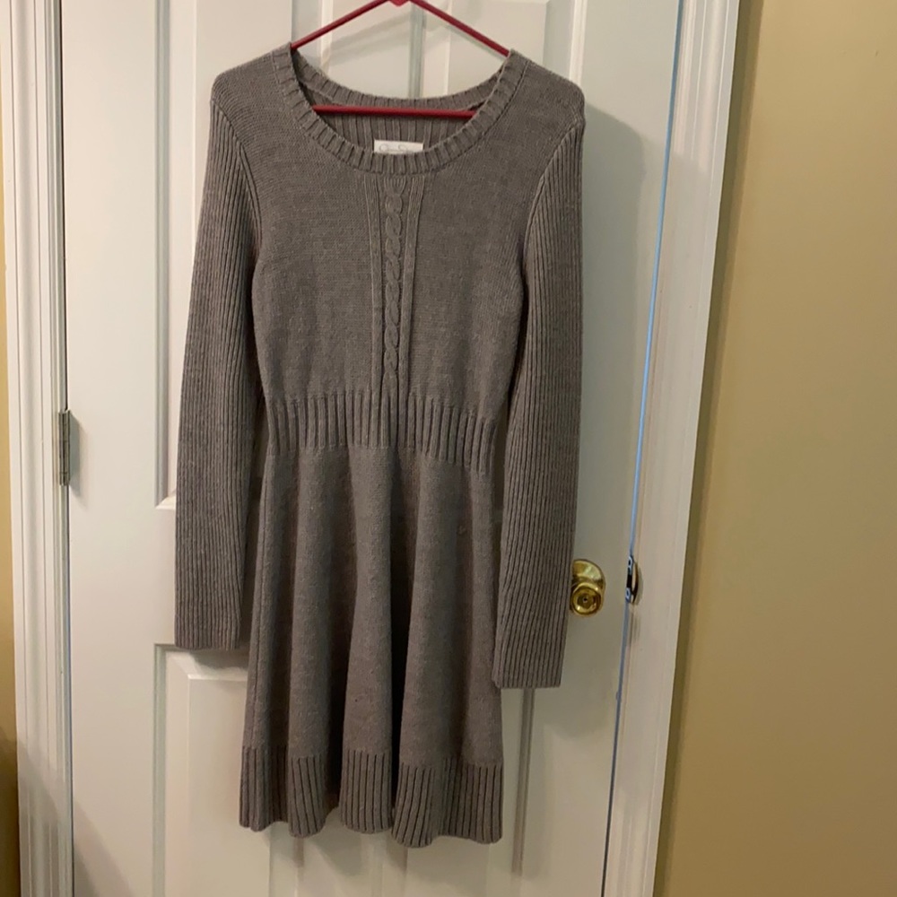 Jessica Simpson Grey sweater dress